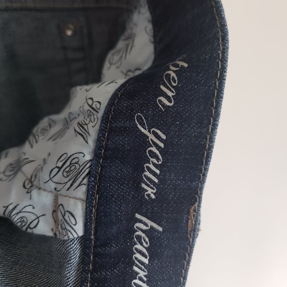 White House Black Market Noir Size 14 Denim Capris - Picture 7 of 9